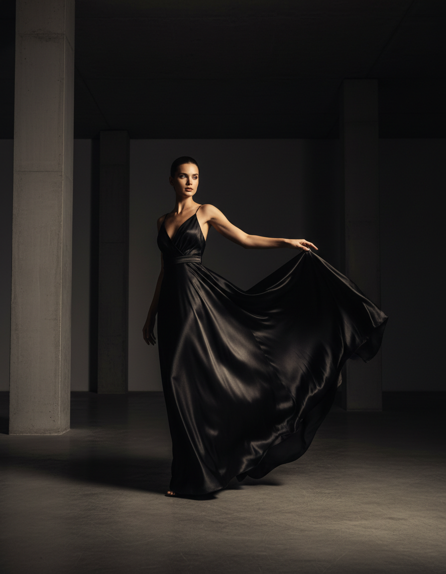 Nocturne Silk Dress